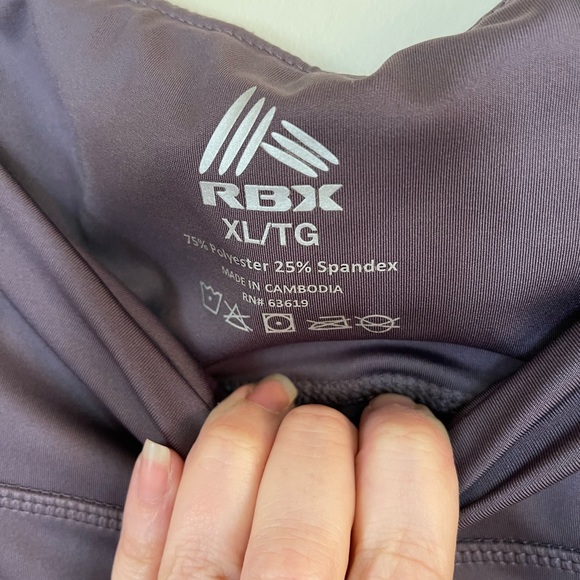 Women’s RBX XL Dusty Eggplant Yoga Pants/Leggings - Picture 3 of 4